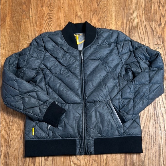 Lole Gray Quilted Packable Light Weight Puffer Jacket Size Large - Picture 3 of 13